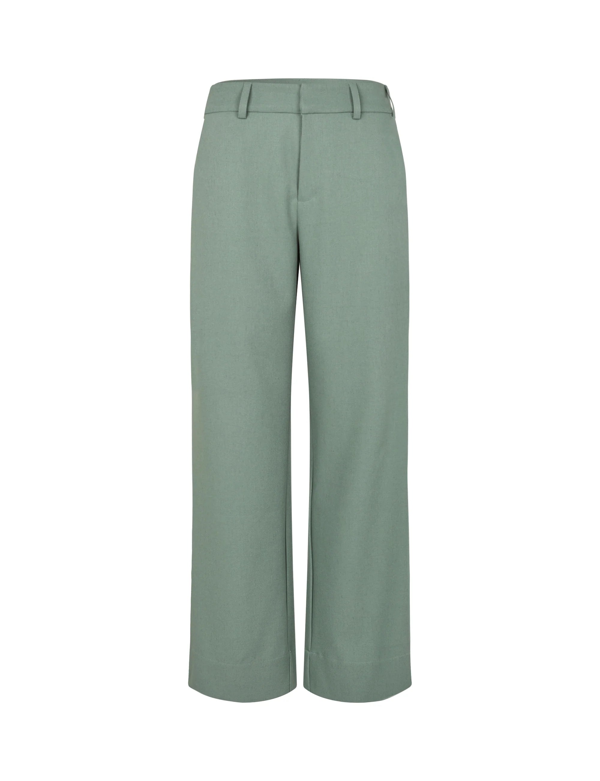 Mbym Rihnwen Trousers Iceberg Green Melange