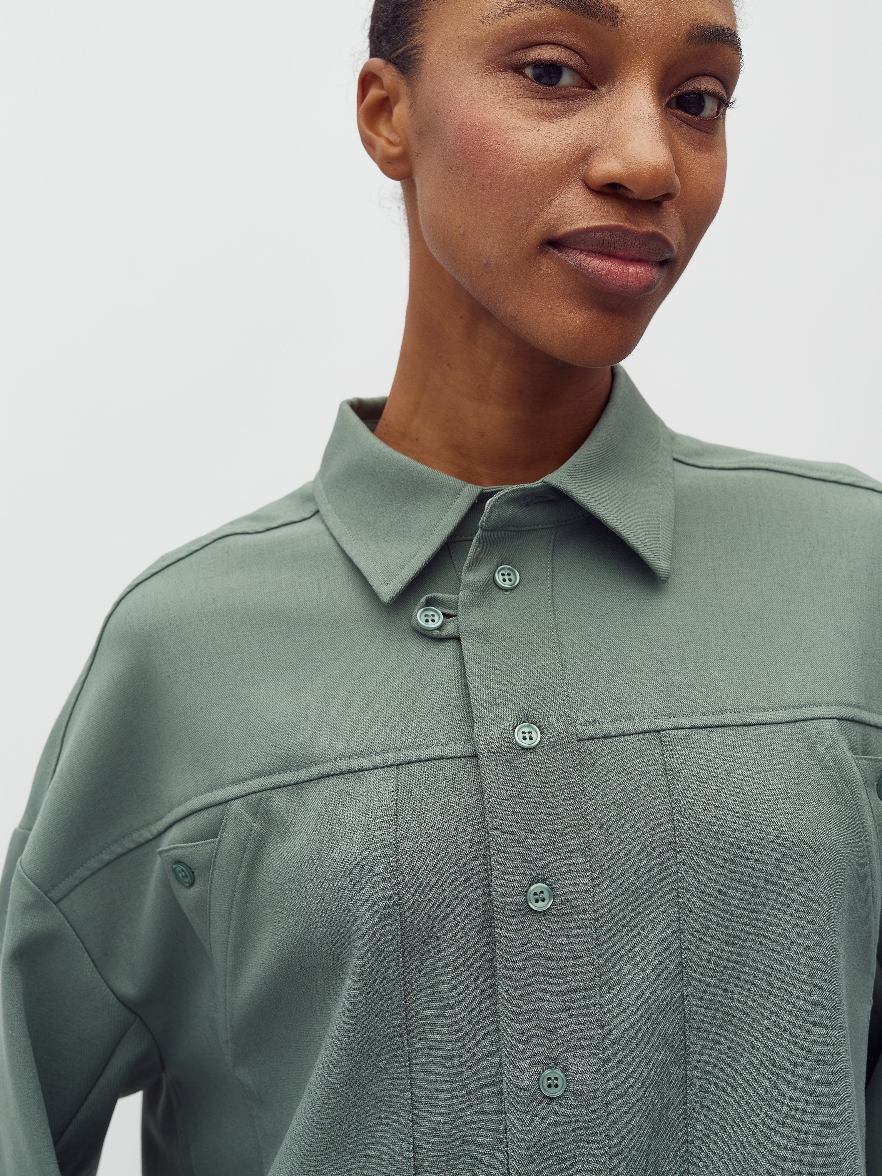 Mbym Levya Blouse Iceberg Green Melange