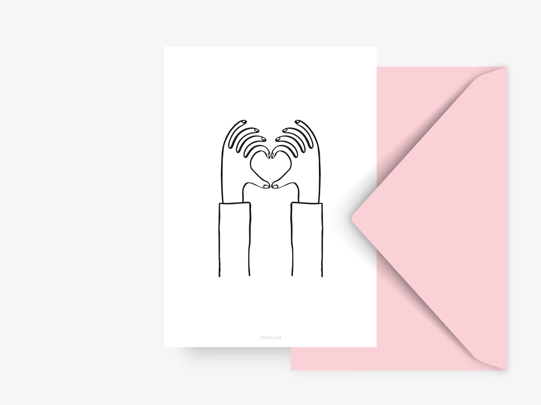 typealive Postkarte Heart You