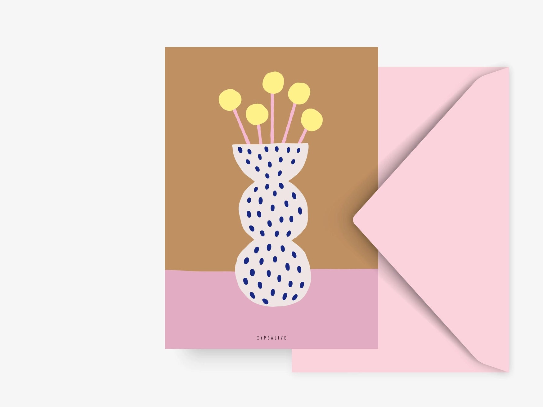 typealive Postkarte Flowervase No. 3