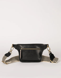 O MY BAG Beck´s Bum Bag Black Stromboli Leather