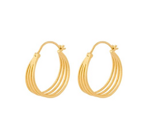 Pernille Corydon Midnight Sun Earrings Gold Plated