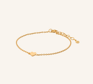 Pernille Corydon Heart Bracelet Gold Plated