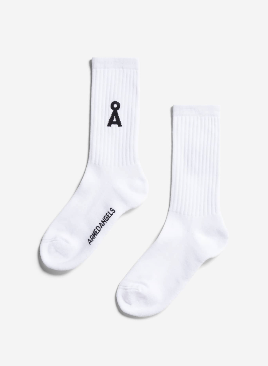 Armedangels Saamus Socks Bold White