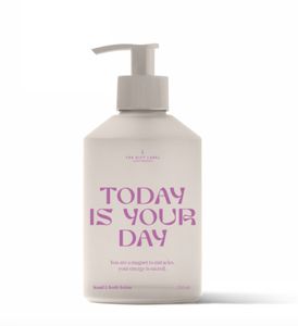 The Gift Label Hand & Body Lotion Studio Today Is Your Day