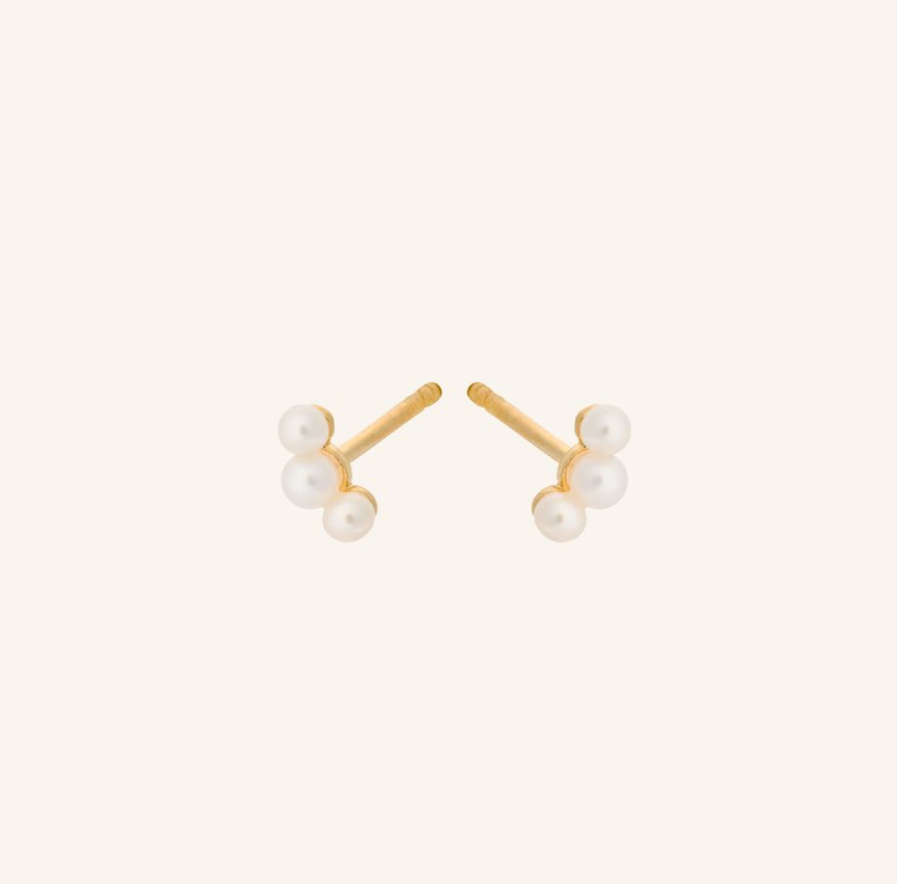 Pernille Corydon Ocean Pearl  Earsticks Gold Plated