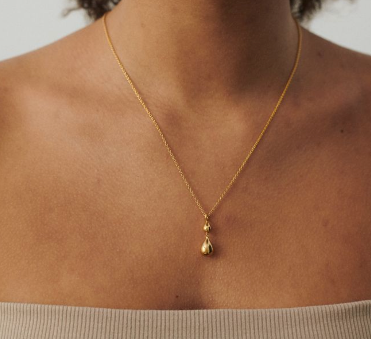 Pernille Corydon Rain Necklace Gold Plated