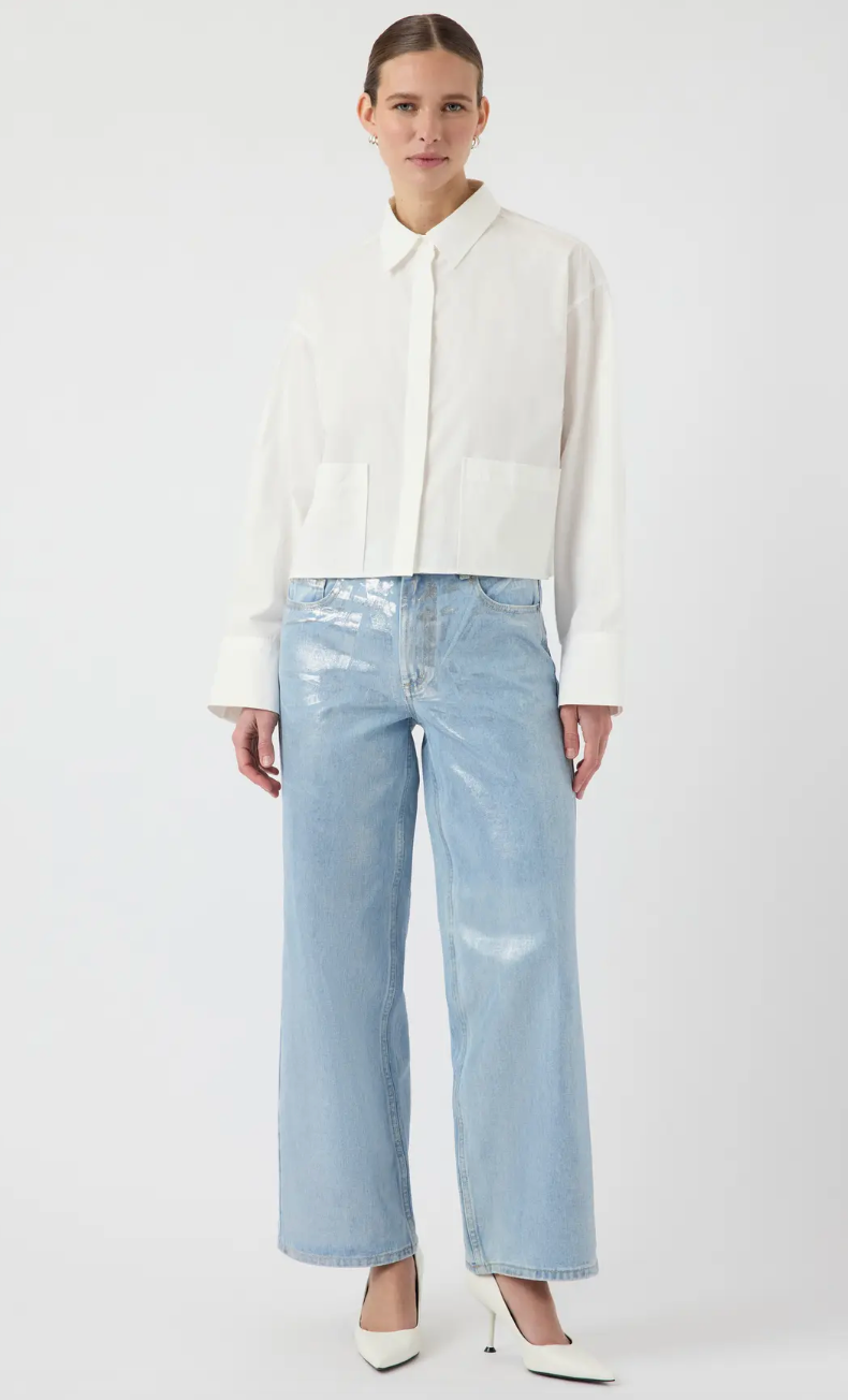 YAS Yaslee Short Shirt Star White