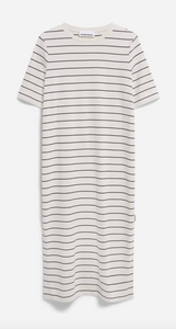 Armedangels XELINAA FINE STRIPE JERSEYKLEID  undyed-black