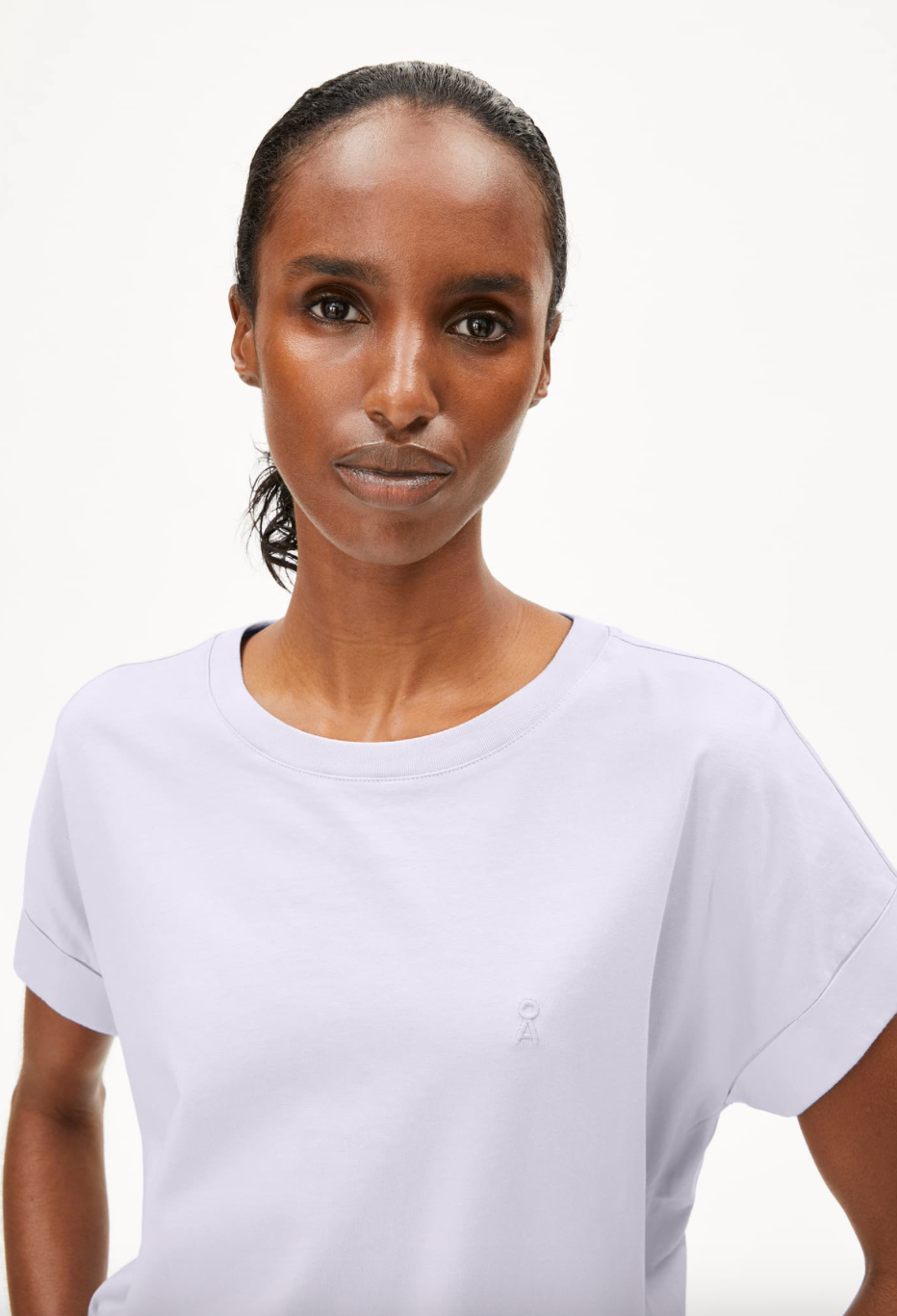 Armedangels IDAARA Logo Shirt soft lilac