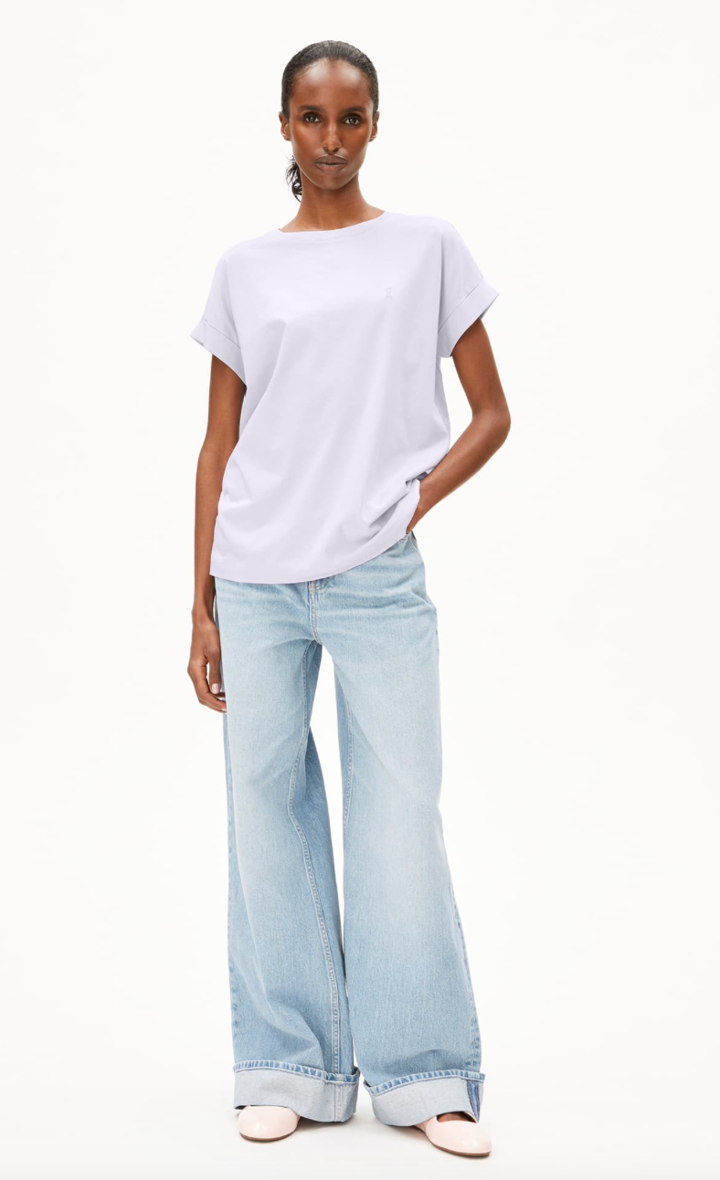 Armedangels IDAARA Logo Shirt soft lilac