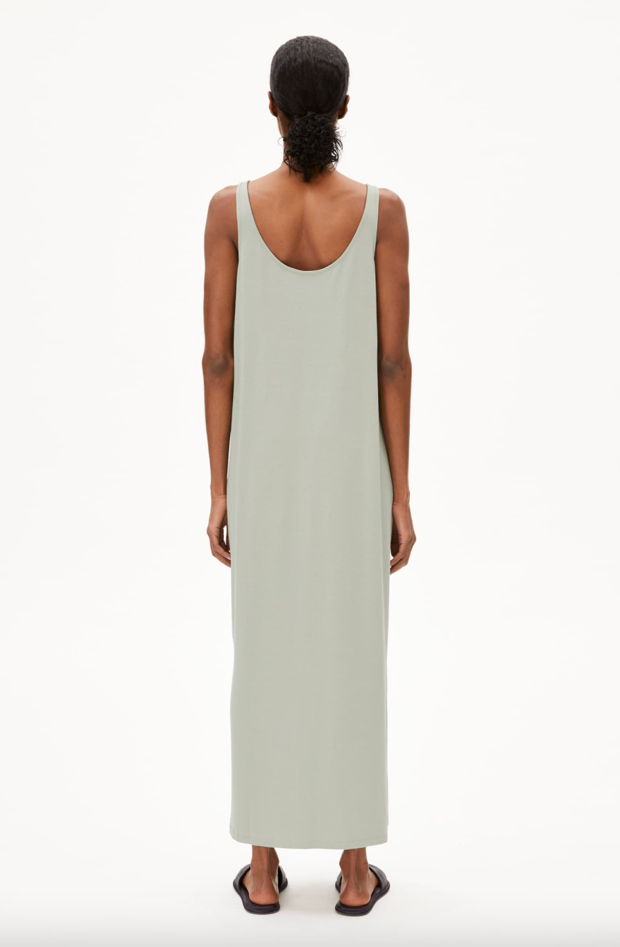 Armedangels Jerseykleid MAELIAA SOLID seagreen