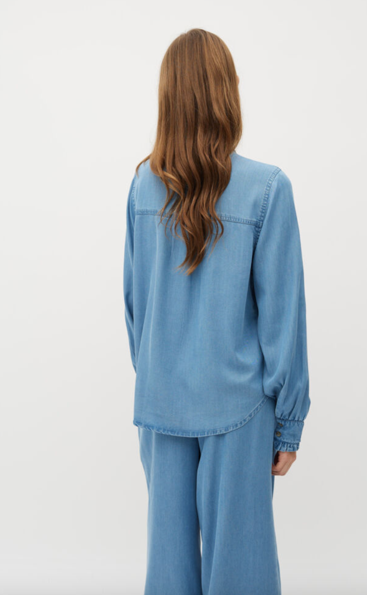 Mbym Asaka Trousers Blue Soft Wash