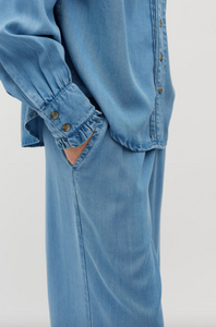Mbym Asaka Trousers Blue Soft Wash