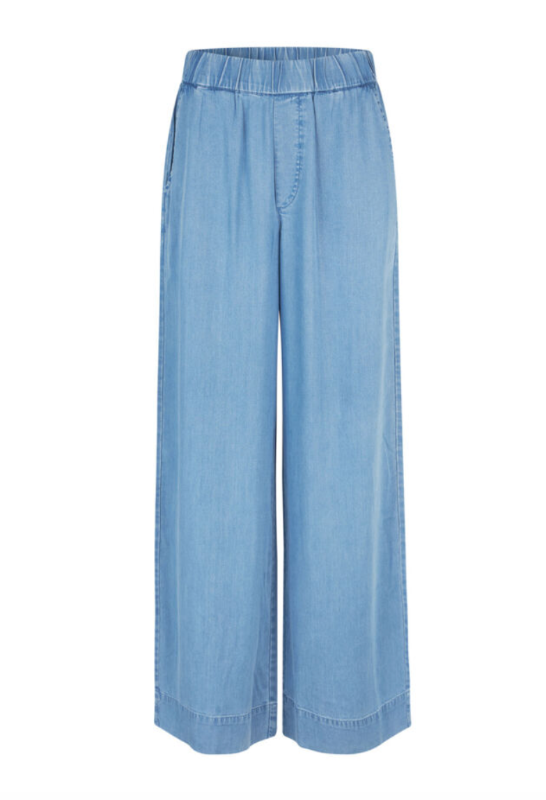 Mbym Asaka Trousers Blue Soft Wash