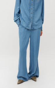 Mbym Asaka Trousers Blue Soft Wash