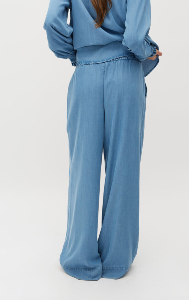Mbym Asaka Trousers Blue Soft Wash
