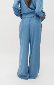 Mbym Asaka Trousers Blue Soft Wash