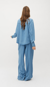 Mbym Asaka Trousers Blue Soft Wash
