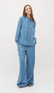 Mbym Asaka Trousers Blue Soft Wash