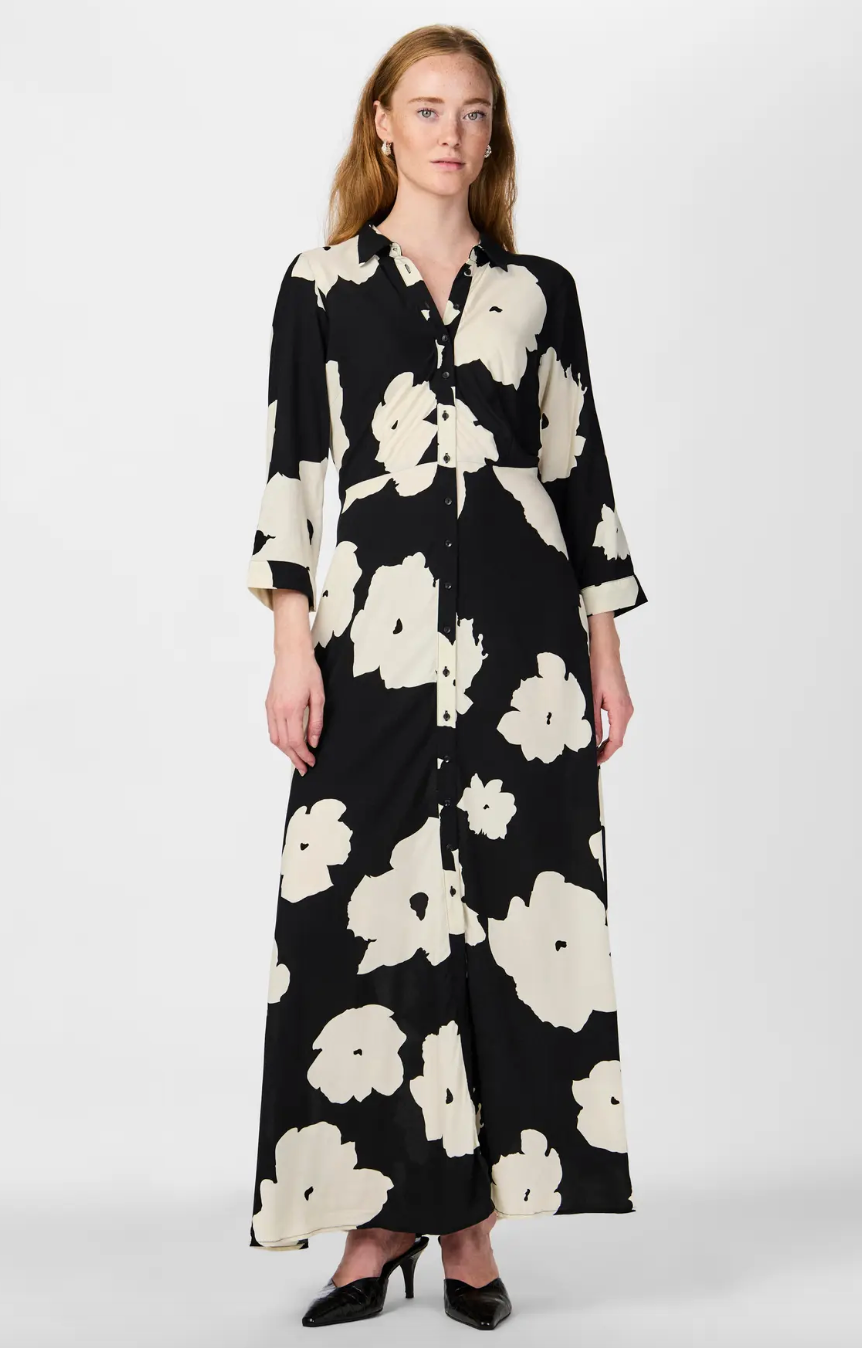 YAS Savanna Long Dress Black Mille