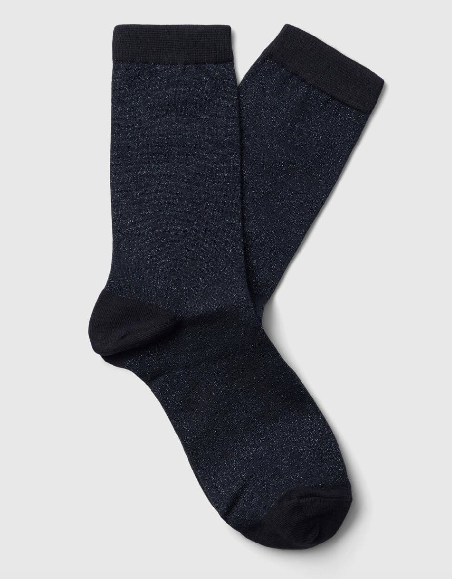 Selected Kim Sock Glitzer Dark Saphire