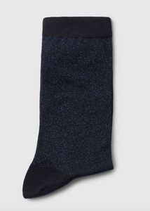 Selected Kim Sock Glitzer Dark Saphire