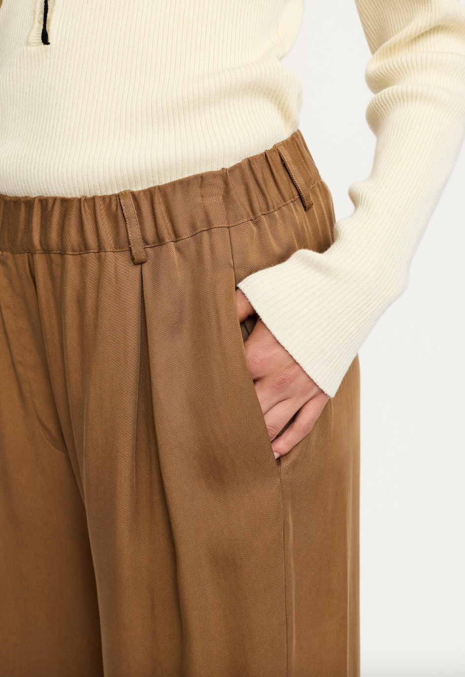 Soft Rebels Stormy Midwest Wide Pant Toasted Coconut
