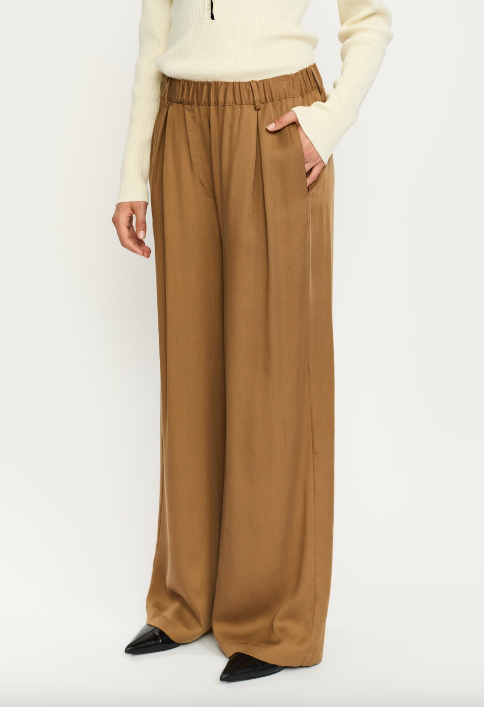 Soft Rebels Stormy Midwest Wide Pant Toasted Coconut