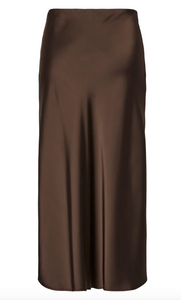 YAS Yaspella Midi Skirt Chocolate Brown