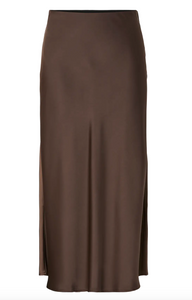 YAS Yaspella Midi Skirt Chocolate Brown
