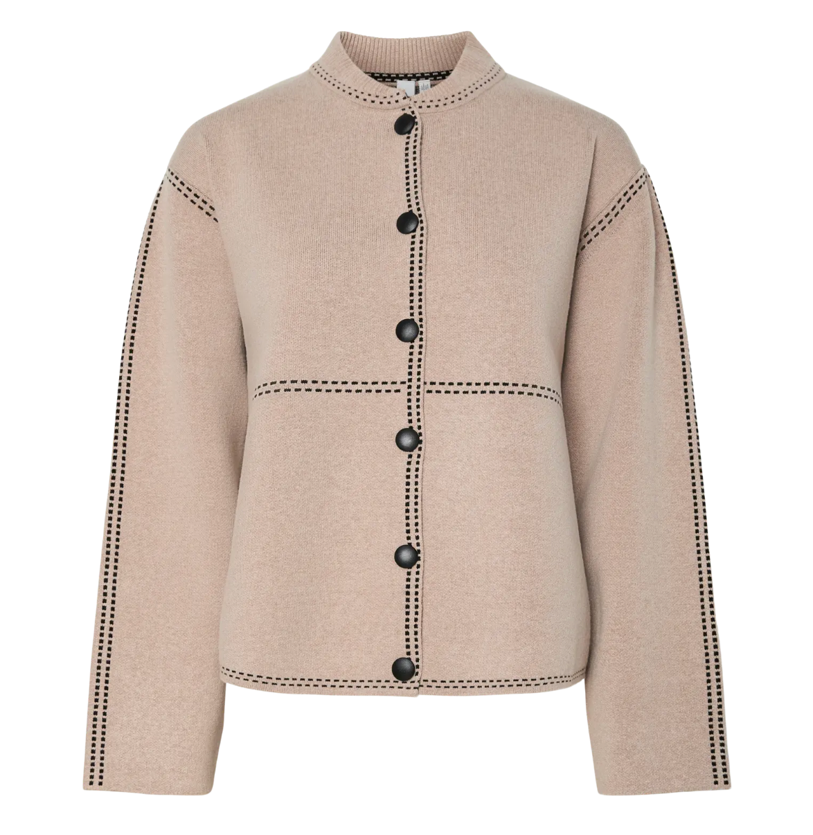 YAS Yasjena Cardigan Taupe/Grey Black