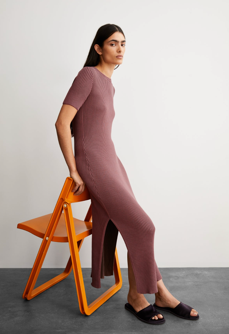 Armedangels Strickkleid ELAINAAS Dark Berry