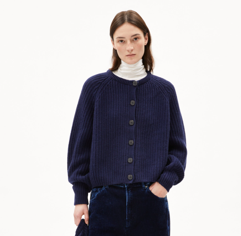 Armedangels Selmaa Cardigan Tinted Navy