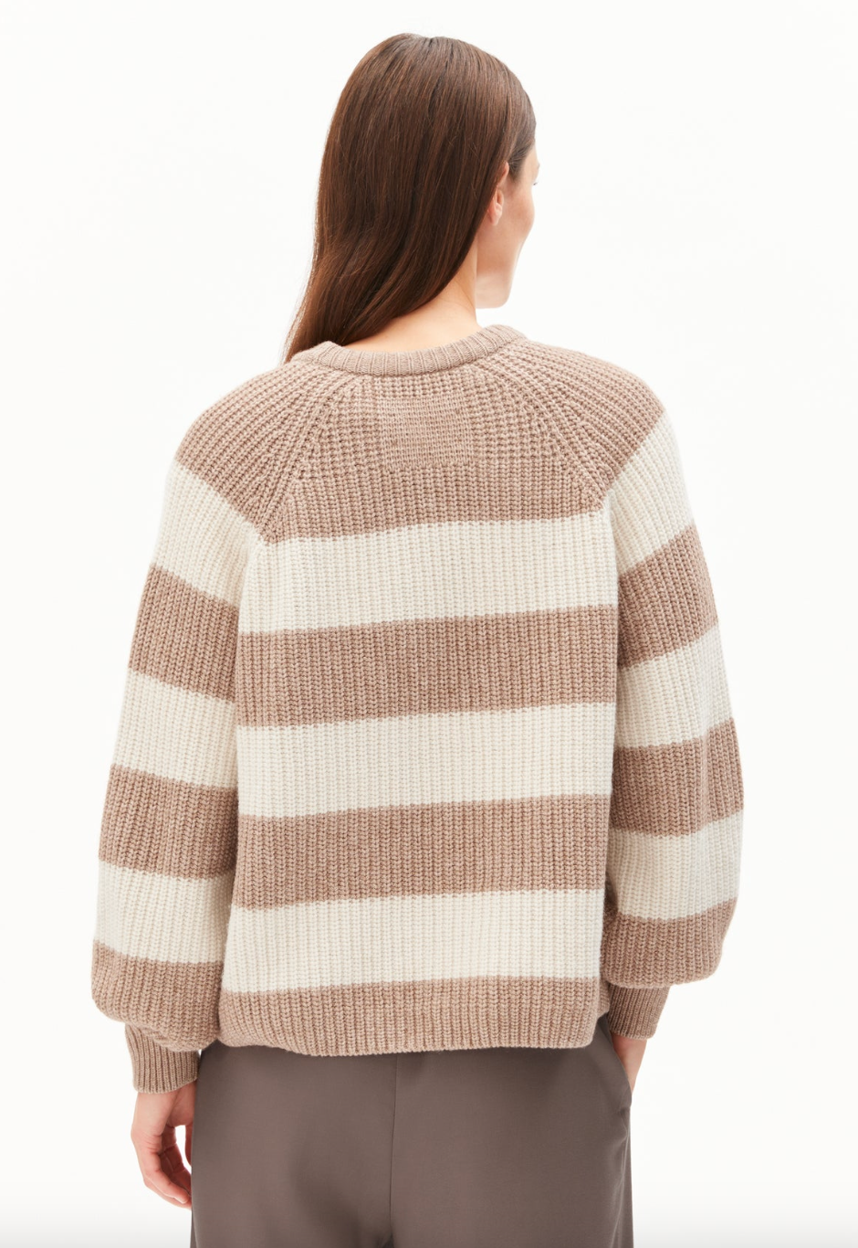 Armedangels Kaagi Stripes Pullover Camel Melange