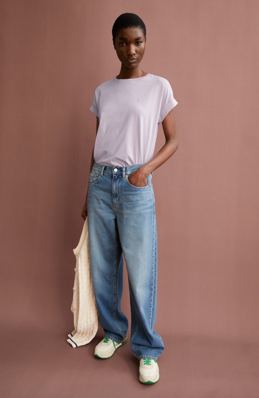 Armedangels IDAARA Logo Shirt Ice Grape