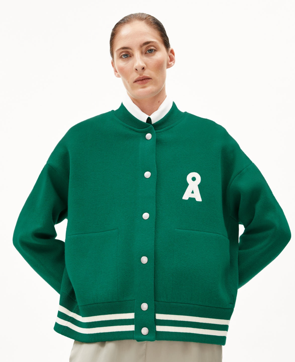 Armedangels Iconic Å AALISON Emerald Green Oatmilk