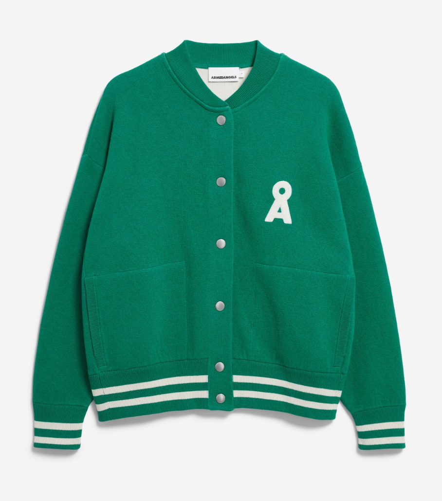 Armedangels Iconic Å AALISON Emerald Green Oatmilk