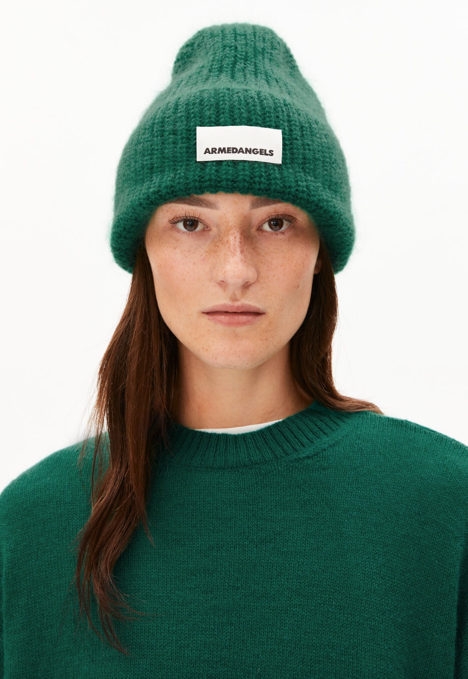 Armedangels Mütze Snowaa Emerald Green