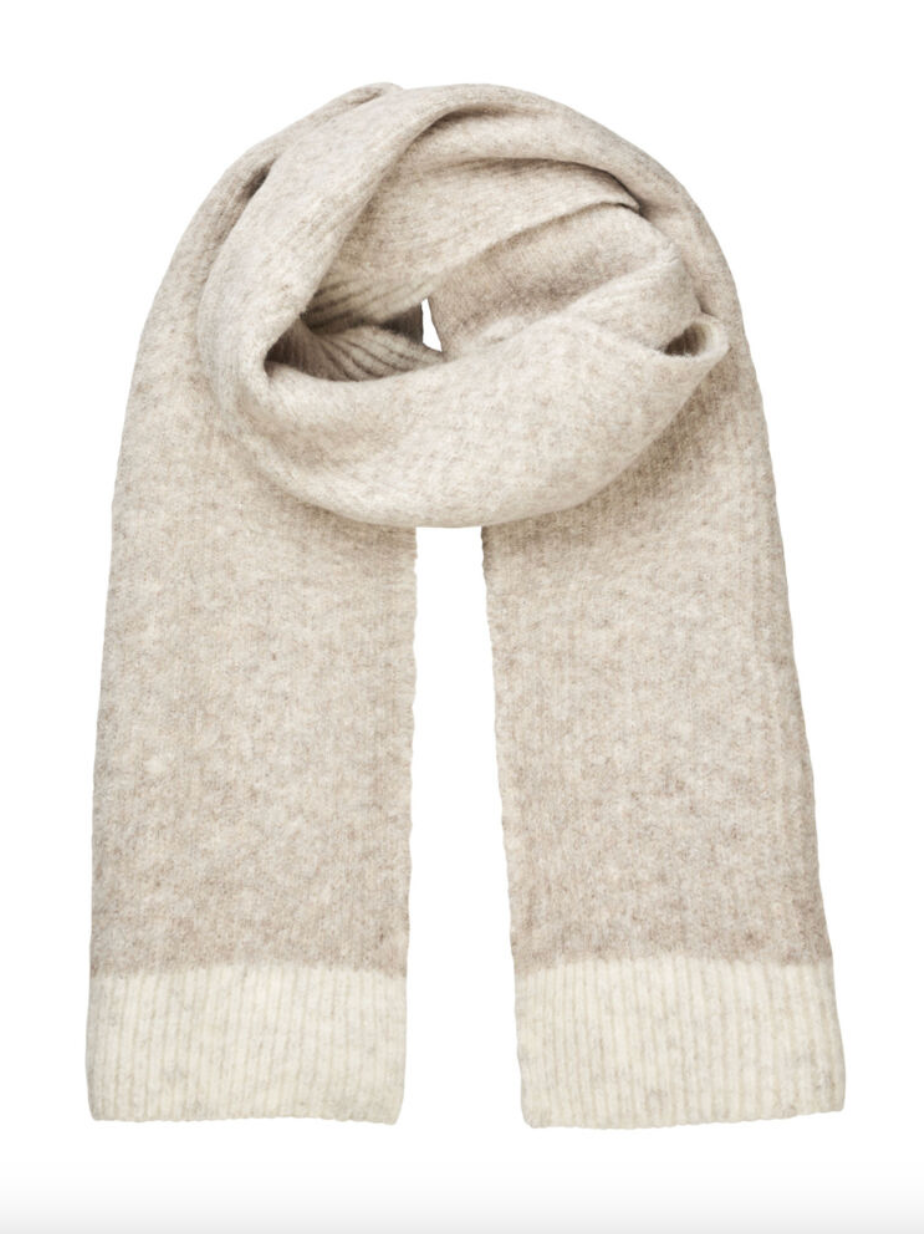 Mbym Sanelina Schal Hevelyn Light Grey Stripe