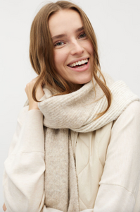 Mbym Sanelina Schal Hevelyn Light Grey Stripe