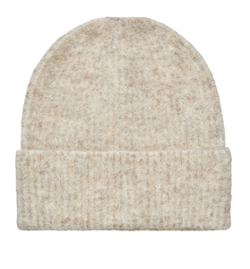 Mbym Mütze Muskan Hevelyn Light Grey Stripe