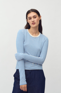Mbym Christina Longsleeve Saphire Sugar Stripe