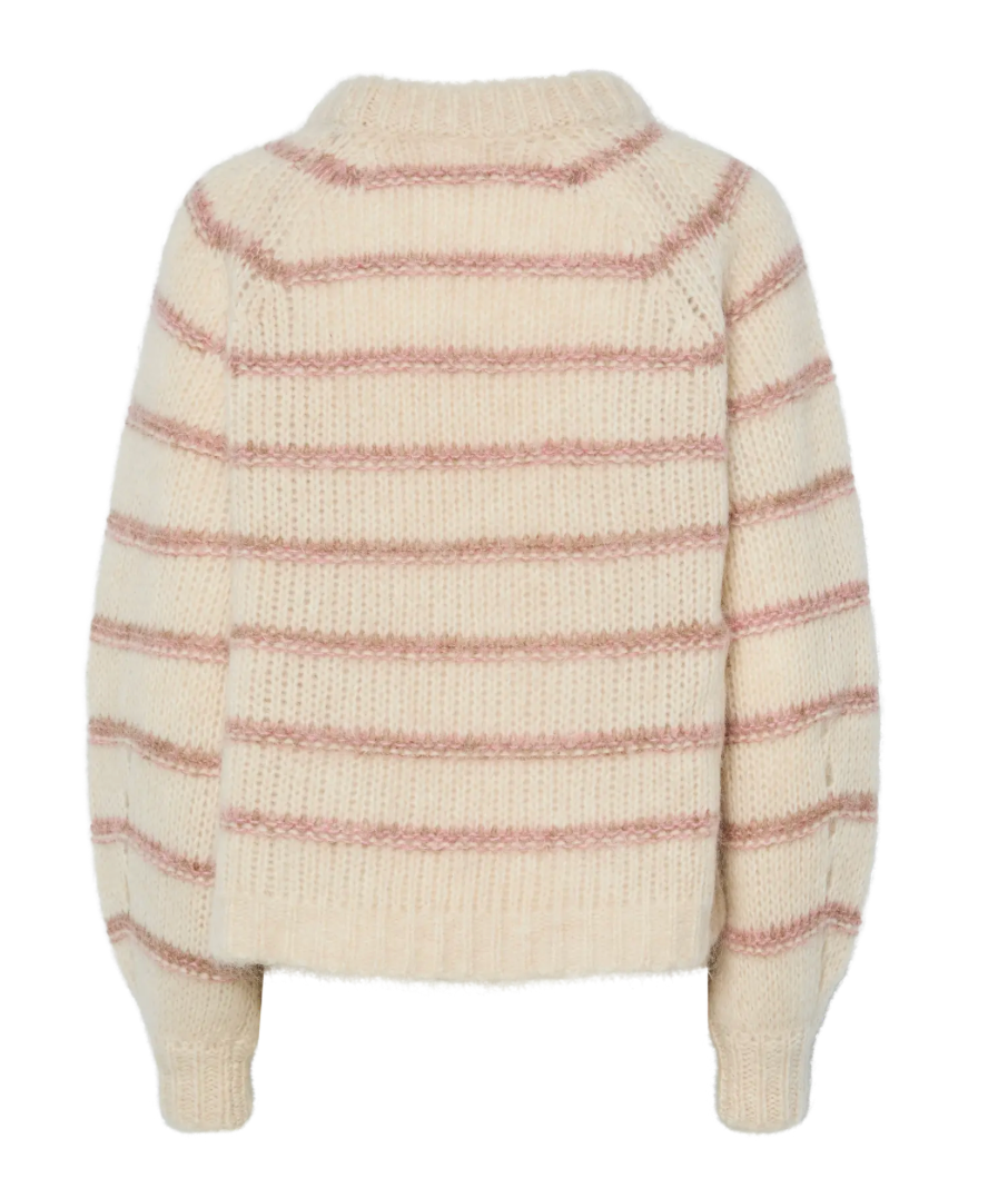YAS Yaschima Wool Blend Knit Pullover Orchid Birch