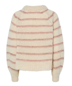 YAS Yaschima Wool Blend Knit Pullover Orchid Birch