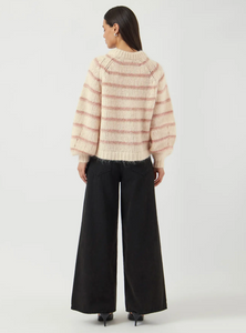 YAS Yaschima Wool Blend Knit Pullover Orchid Birch