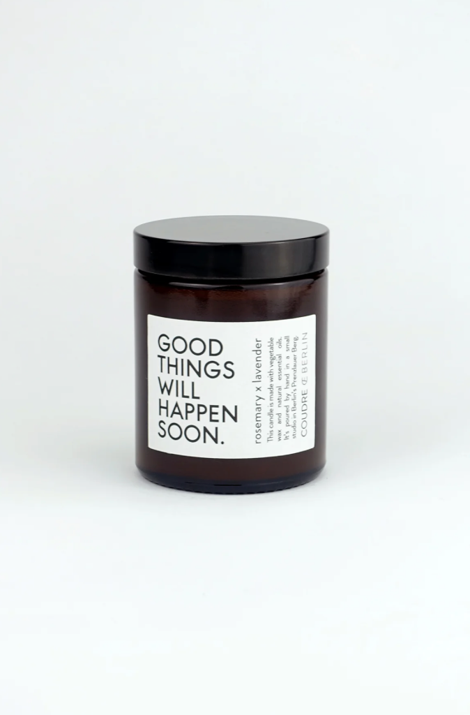 COUDRE Berlin Good Things Will Happen Soon Rosemary Lavender Candle