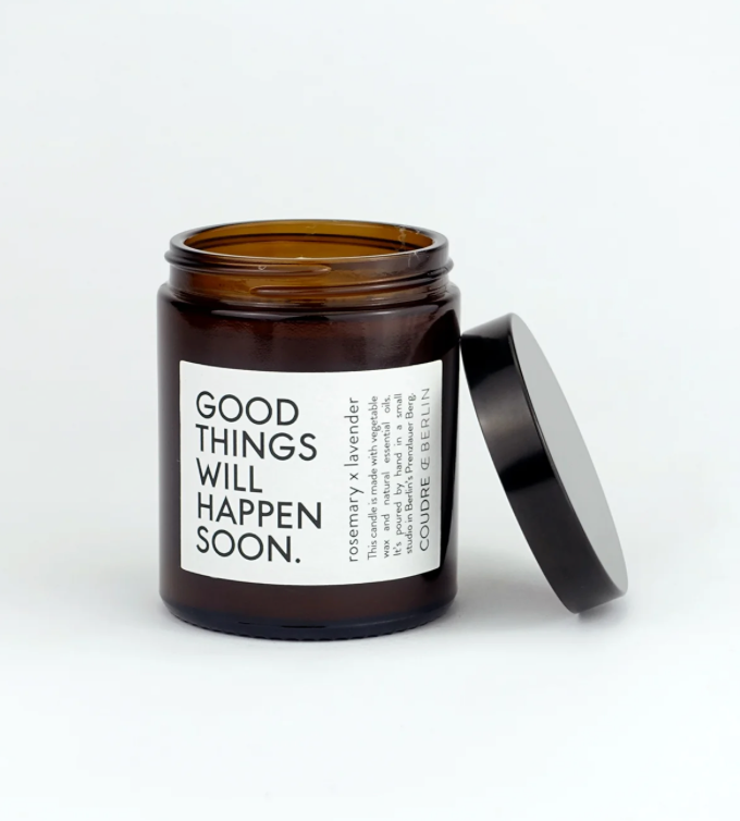 COUDRE Berlin Good Things Will Happen Soon Rosemary Lavender Candle