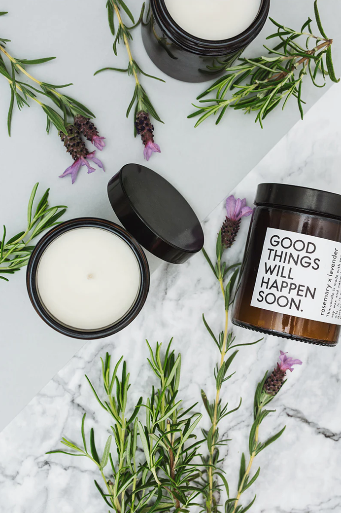 COUDRE Berlin Good Things Will Happen Soon Rosemary Lavender Candle