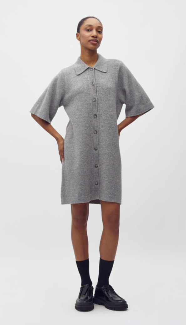 Mbym Biman Knit Dress Grey Melange